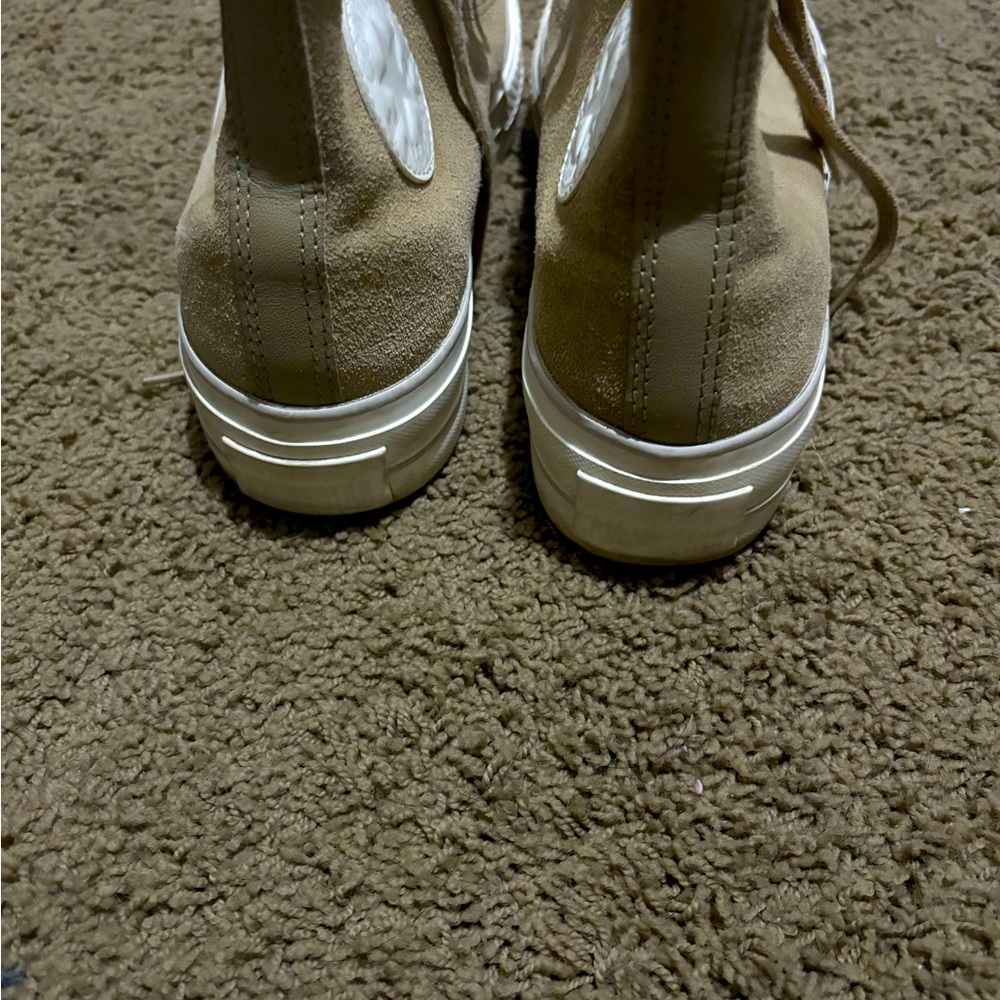 🧸Chuck Taylor All Star Suede Platform Shoes in Tan/brown - Picture 7 of 7